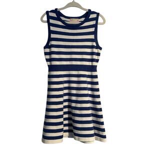 EGG New York Striped Knit Dress – Blue & White – Girls Size 4